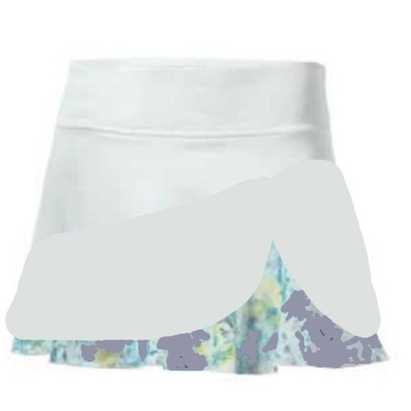 Lija Small Elite Fury Skirt Skort. NWT. White. Purple Tie Dye. - Picture 1 of 5